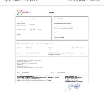 Enpara İzinsiz Para Çekilmesi