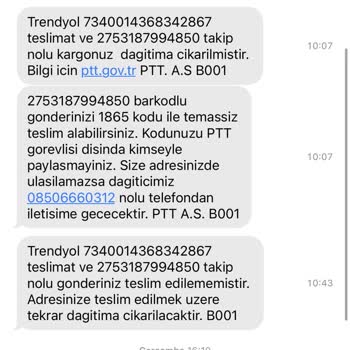 Alanya PTT Kargo Kuryecinin Kargomu Adrese Gelmeden Şubeye Götürmesi!