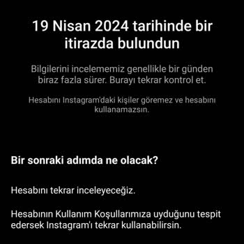 Instagram Hesabım Askıya Alındı
