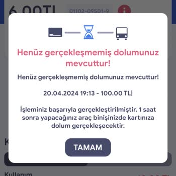 Kent Kart Para İadesi İstiyorum