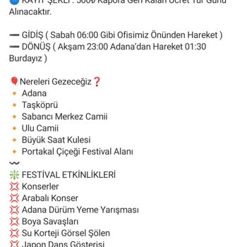 Efulim Turizm Gezi Turu Adana Festivaline Katıldık Ama Her Şey Kural Dışıydı!