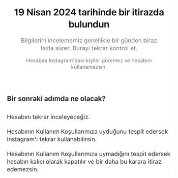 Instagram Hesabım Askıya Alındı
