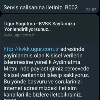 Uğur Soğutma Tablet Bilgisayara İmza Attırılması