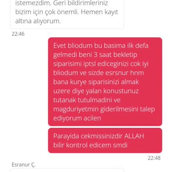 Yemeksepeti Market 3 Saat Bekletilip İptal Edilmek