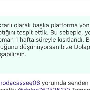 Dolap Başka Platforma Yönlendirme