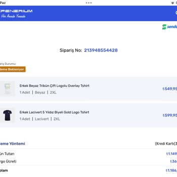 Fenerium Siparişimde Ödeme Bekleniyor Durumu