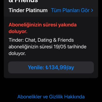 Tinder Para Alıp Hesap Kapatıyor