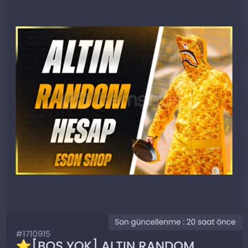 İtemSatış İtemsatis PUBG Mobile Random Hesap