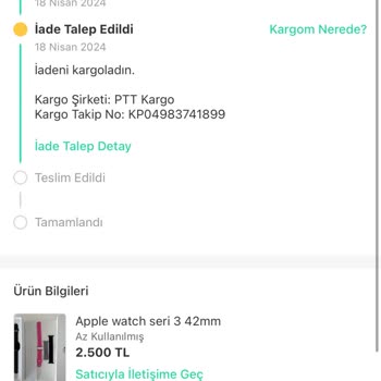 Apple Kargo İadesi Ücreti