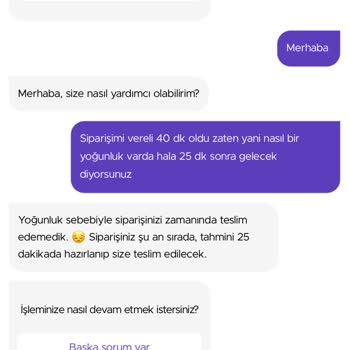 Getir Bir Türlü Getiremiyor