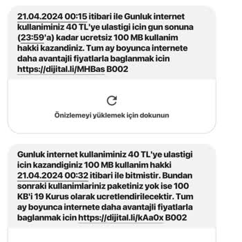 Turkcell Fazladan İnternet Verme