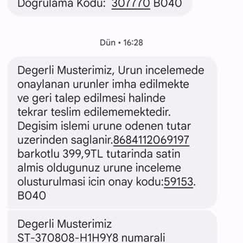 Colin's Mağazası Ürünü Mağazada Bekletiyor, Değişim Hakkı Tanımıyor