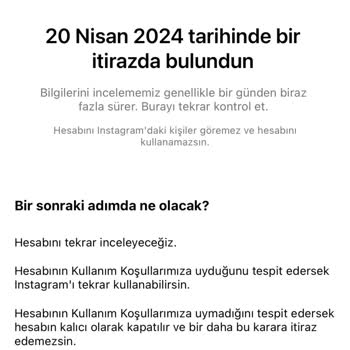 Instagram Tarafından Askıya Alınan Hesap