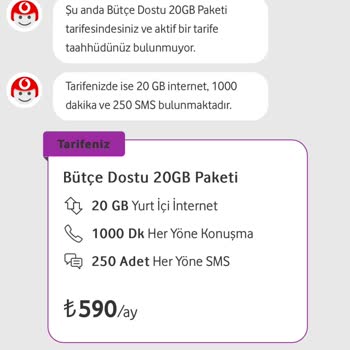 Vodafone Taahhütsüz Tarife Sorunu