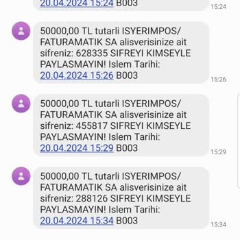 İş Yerim Pos Faturamatik Paramı İade Et