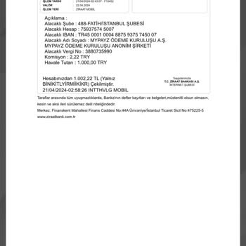 Mypayz Aciliyetin İstiyorum Paramı Geri Gönderir Misiniz