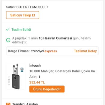 Technomen Trendyol Yanlış Giden Ürünümü Geri Yollamadı.