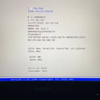 Monster Notebook Bios Ekranından Çıkış Yapılmıyor