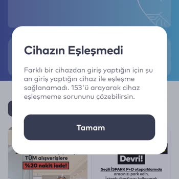 İstanbul Kart Uygulamasında Cihaz Eşleşmedi Uyarısı Sorunu
