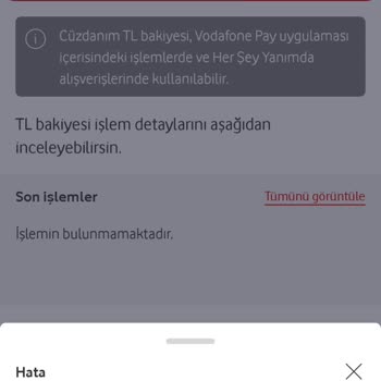 Vodafone Pay Hata Veriyor Cüzdana Kampanya Kodunu Giremiyorum