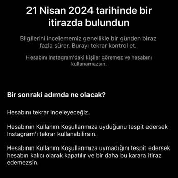 Instagram Hesabım Donduruldu