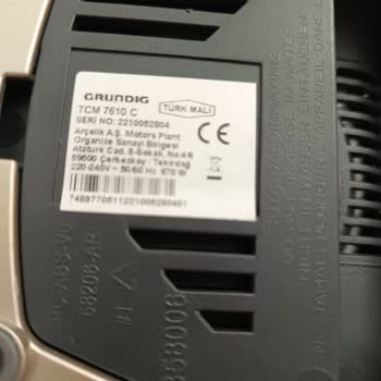 Grundig Telve Makinesi Cezve Mağduriyeti