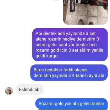 Zeyrek Tesbihcilik Yanlış Ürün Ve Eksik Hediye Hayal Kırıklığı