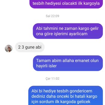 Zeyrek Tesbihcilik Yanlış Ürün Ve Eksik Hediye Hayal Kırıklığı