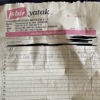 İşbir Yatak Kalitesiz Ürün Ve Uzun Süren Mağduriyet