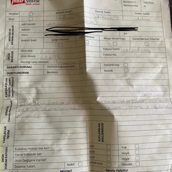 İşbir Yatak Kalitesiz Ürün Ve Uzun Süren Mağduriyet