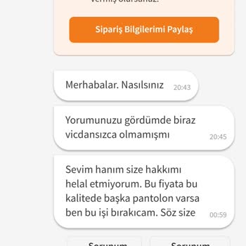 Trendyol Satıcıyla Olan Sorunumu Çözmüyor.