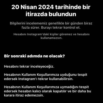 Instagram Hesabım Askıya Alındı