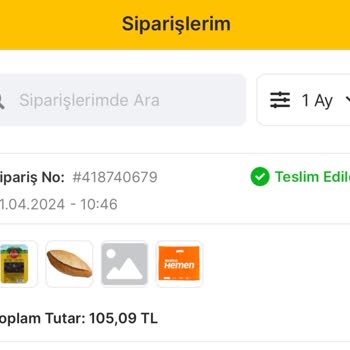Migros Hemen Eksik Ürün Gönderimi