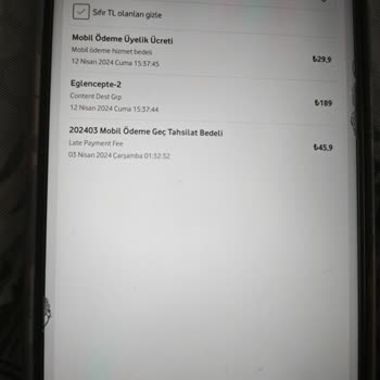 Vodafone Content Dest Grp İznim Olmadan Para Kesmiş