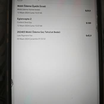 Vodafone Content Dest Grp İznim Olmadan Para Kesmiş
