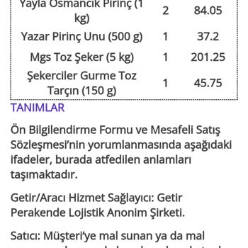 GetirÇarşı Getir Yanlış Sipariş Teslimatı Ve Yaşanan Mağduriyet