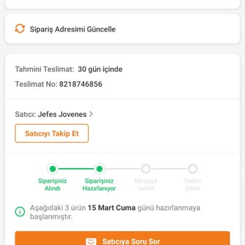 Trendyol Tedarik Edilemeyen Ürün