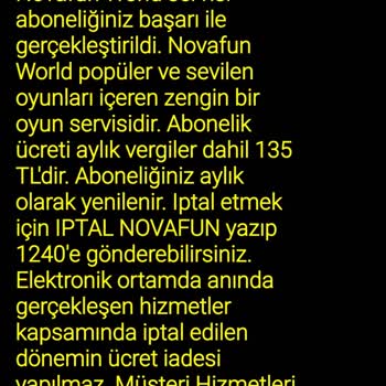 Vodafone Onaysız Abonelik Haksız Ücret Talebi