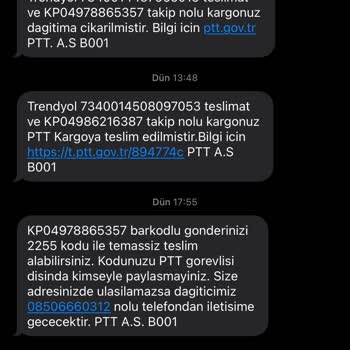 PTT Kargo Tarafından Teslim Edilmeyen Kargo