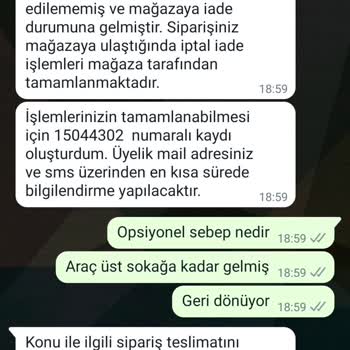 A101 Kapıda Şikayet Hiçbir Sipariş Gelmiyor Hep İade