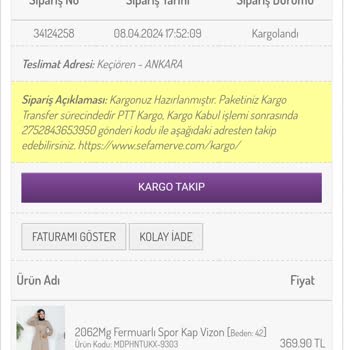 Sefamerve Kargo Sürecinde Yaşanan Sorunlar Ve Müşteri Mağduriyeti