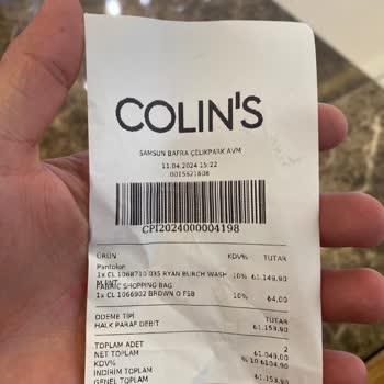 COLIN’S Değişim Talebi İçin Gitmiştim