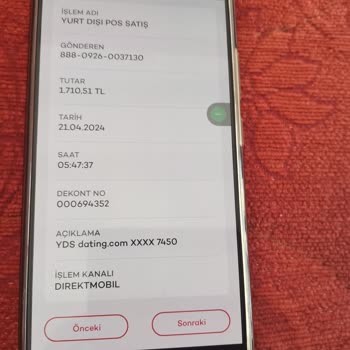 Akbank T. A. Ş Habersiz YDS Dating Pos Yurt Dışı Pos Satış!