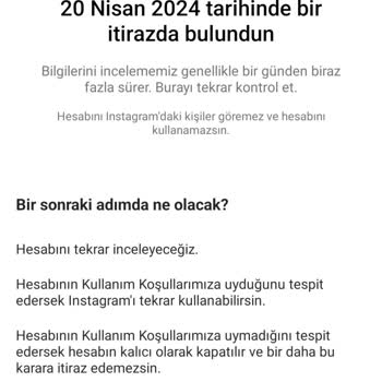 Instagram Hesabım Askıya Alindi