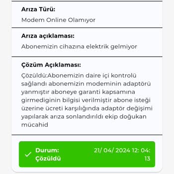 Kablo Net Modem Adaptör Sorunu