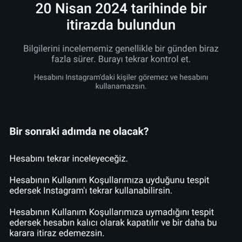 Instagram Hesap Askıya Alınması