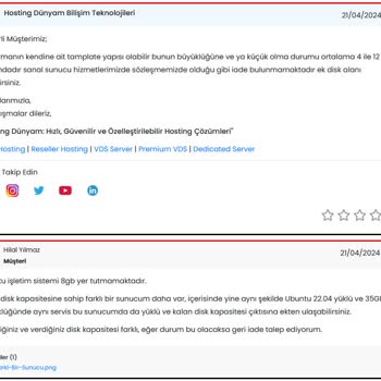 Hosting Dünyam Yanıltıcı Hizmet Satışı