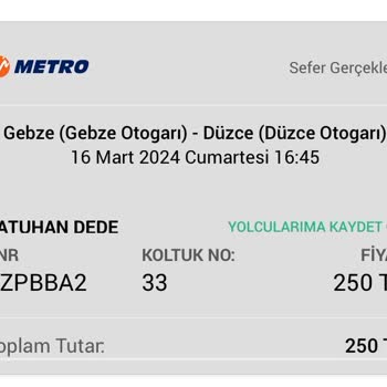 Metro Turizm Yolcuyu Almadan Gitti Ve Ücret İadesi Yapılmadı