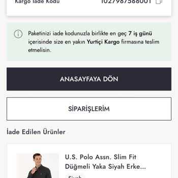 Boyner İade Ürünün Etiketini Söküp Almış!