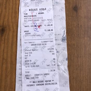 Zara Ürünün Ücret İadesi Yapılmadı Fişi Ve Etiketi Olduğu Halde